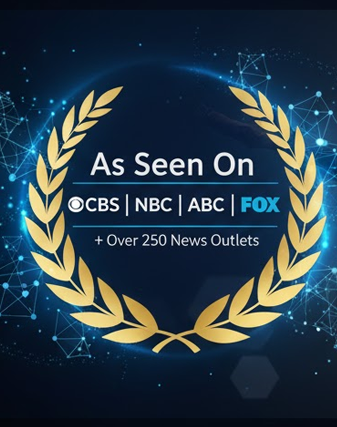 As seen on CBS, NBC, ABC and FOX, plus over 250 news outlets